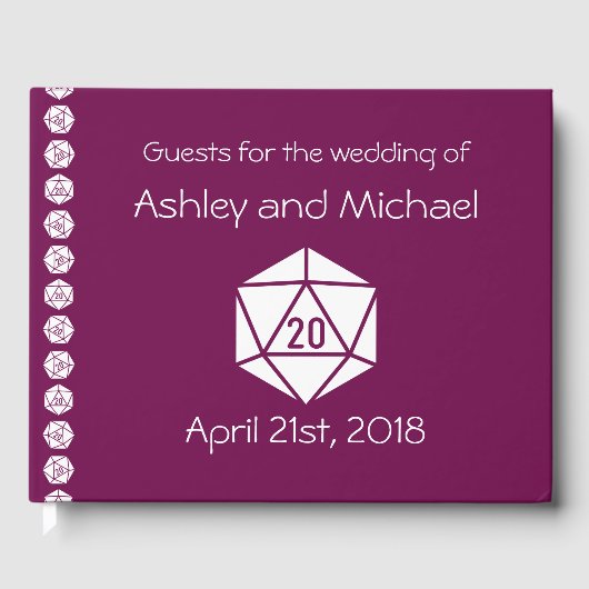 D'or Tabletop Chic in Wine Livre d'invité (Recto)