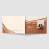 D'or Terracotta Ombre | Livre d'invité Mariage (Complet)