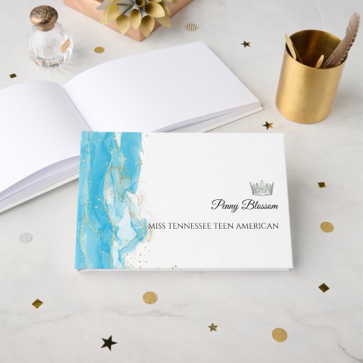 D'or Turquoise Dream Pageant Sisters Autographe Livre (Recto ouvert)