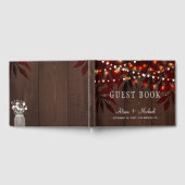D'or Twinklights mariage rustique livre d'hôtes (Complet)
