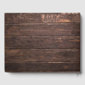 D'or Unique Rustique Bois Calligraphie Mariage Livre d' (Verso)