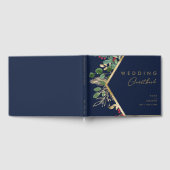 D'or Végétation de Noël moderne | Livre d'invité de la  (Complet)