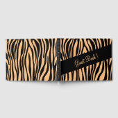 D'or Zebra Imprimer Mariage livre d'invité (Complet)