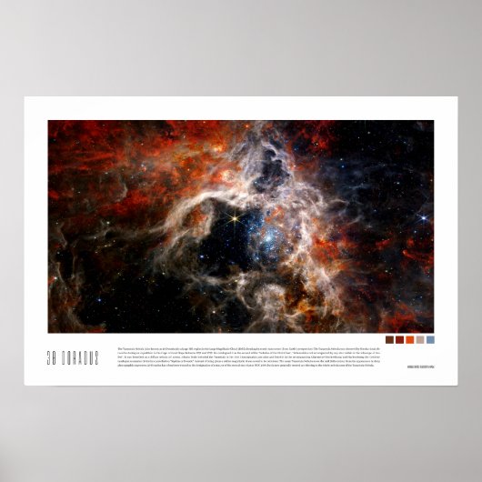 Doradus (Tarantula Nebula, NGC 2070) Poster (Voorkant)
