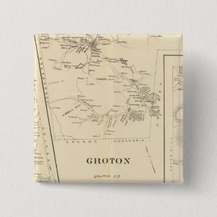 Dorchester, Groton, Benton Vierkante Button 5,1 Cm