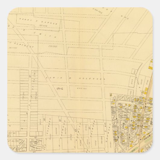 Dorchester, Massachusetts 4 Vierkante Sticker (Voorkant)