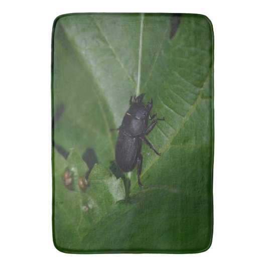 Dorcus parallelipedus, de kleine kever badmat (Voorkant Verticaal)