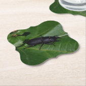 Dorcus parallelipedus, de kleine kever kartonnen onderzetters (Gekanteld)