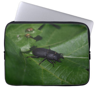 Dorcus parallelipedus, de kleine kever laptop sleeve
