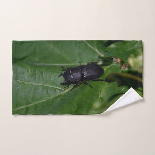 Dorcus parallelipipedus, le moindre dendroctone du (Serviette à main)