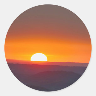 Dordogne Zonsopgang Ronde Sticker