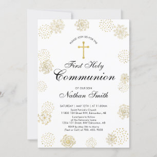Doré   Boy First Holy Communion Invitation