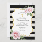Doré | Boy First Holy Communion Invitation (Devant)