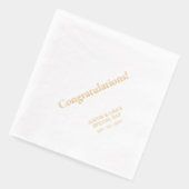 Doré | Elégant Stylish Lettering Félicitations (Gauche)