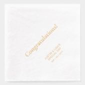 Doré | Elégant Stylish Lettering Félicitations (Recto)