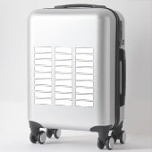 Doré | Étiquettes de adresse individuels (Sur valise)