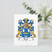 Dore Family Crest Briefkaart (Staand voorkant)
