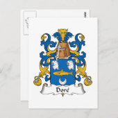 Dore Family Crest Briefkaart (Voorkant / Achterkant)