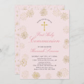 Doré | Invitation à la première sainte communion (Devant / Derrière)