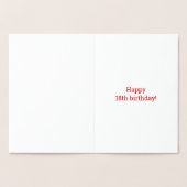 Dorée 18ème anniversaire : Audacieux "18 ANS !" Carte Go (Intérieur)
