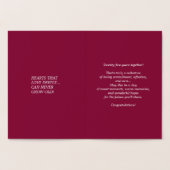 Dorée 25e anniversaire d'argent Véritable carte de voeux (Intérieur)