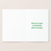 Dorée 58ème anniversaire : audacieux "58 ans !" Carte Go (Intérieur)