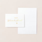 Dorée À ma future carte de mariage pour mari (Affichage)