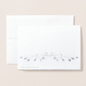 Dorée À mon mari sur notre carte à huile d'argent annive (Derrière avec enveloppe)