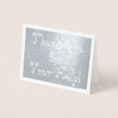 Dorée Amusant, idiot "Merci pour ton aide !" Carte (Devant)