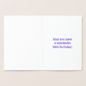 Dorée Audacieux, Huile D'Or "60 ANS !" Carte d'anniversa (Intérieur)