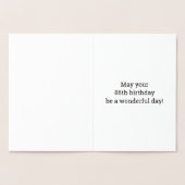 Dorée Audacieux, Huile D'Or "86 ANS !" Carte d'anniversa (Intérieur)