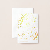 Dorée Berries et carte de voeux Feuille (Derrière avec enveloppe)