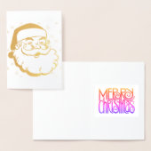 Dorée BIGHEAD PÈRE NOËL - Joyeuse carte de Noël (Affichage)