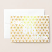 Dorée Bonne 6e carte Gold Anniversaire Foil (Devant avec enveloppe)