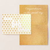 Dorée Bonne 6e carte Gold Anniversaire Foil (Affichage)