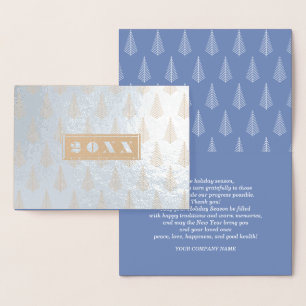 Dorée Bonne année Carte de luxe personnalisée