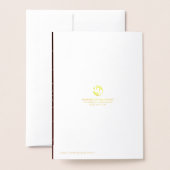 Dorée Bonne carte à huile Halloween (Derrière avec enveloppe)