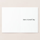 Dorée Bonne carte papa d'anniversaire (Intérieur)