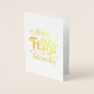 Dorée Bonne fête Gold Foil Carte de voeux