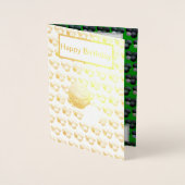 Dorée Boules De Pelouse Vertes Et Jack, Carte D'Annivers (Devant)