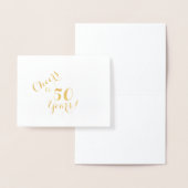Dorée Carte à billets de 50 ans (Affichage)