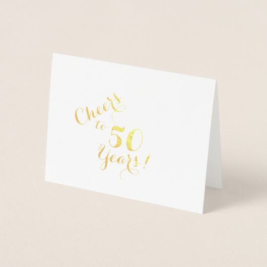 Dorée Carte à billets de 50 ans (Devant)