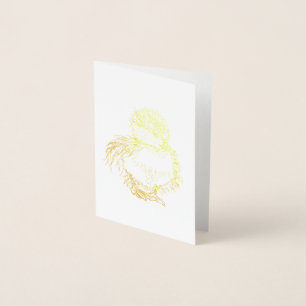 Dorée Carte à canettes - parfait pour un baby shower mer