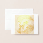 Dorée Carte à huile CHEVAUX DE PHARAOH (Devant avec enveloppe)