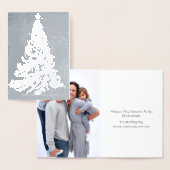 Dorée Carte à huile d'argent Filigree moderne (Affichage)