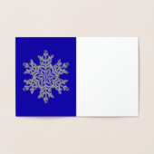 Dorée Carte à huile d'argent Snowflake (Intérieur)
