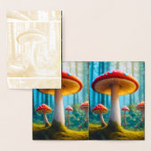 Dorée Carte à huile de champignon mellow (Affichage)