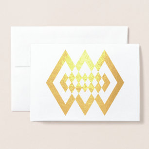 Dorée Carte à huile de forme or déco