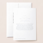 Dorée Carte à huile de snowflacon (Derrière avec enveloppe)