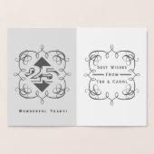 Dorée Carte à huile du 25e anniversaire (Intérieur)